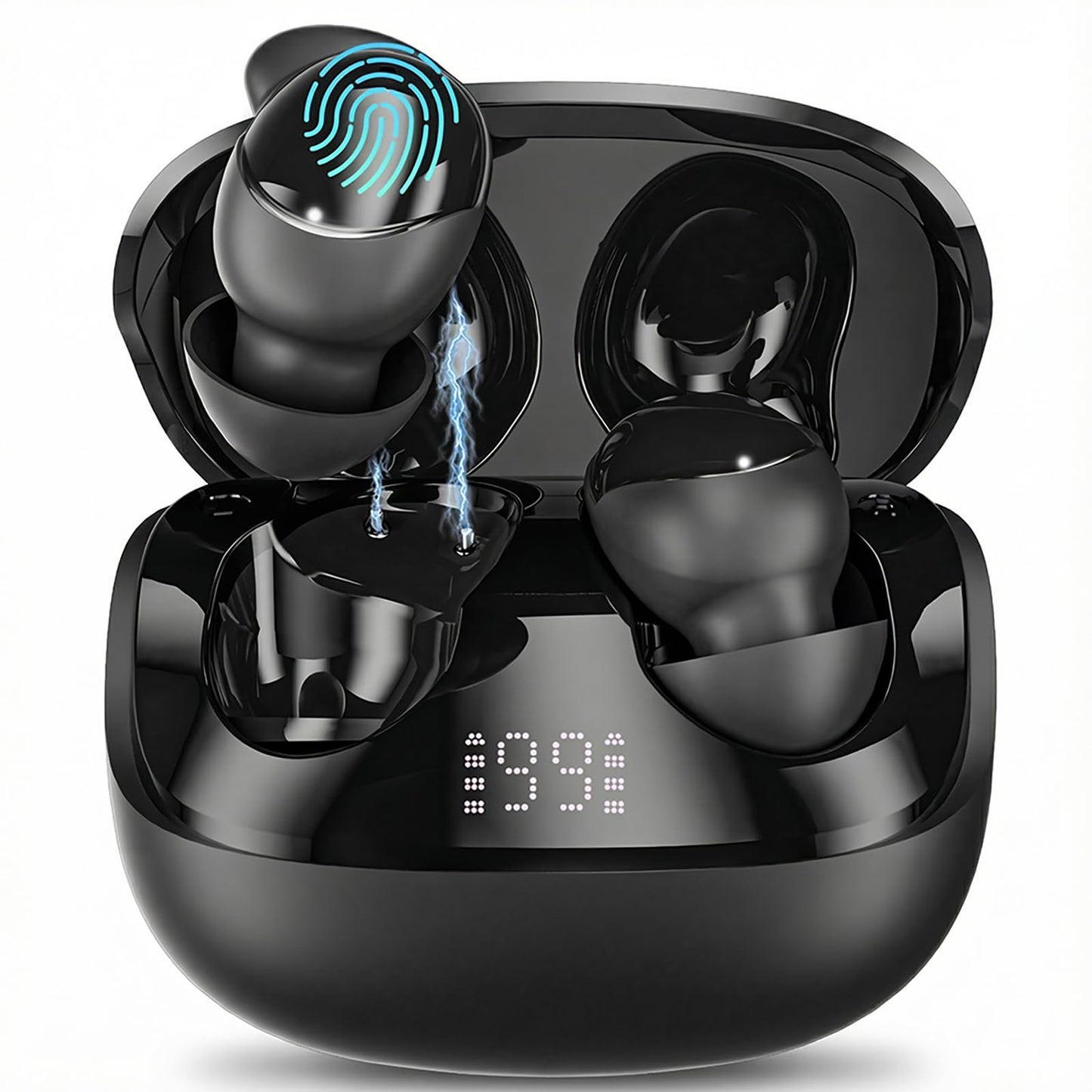 Ertuly T33 Sleep Earbuds, Bluetooth 6.0 Noise Cancelling Sleep Headphones for Side Sleepers, ANC Up to 98%, Sleep Mode, 48H Playtime, Small Earbuds