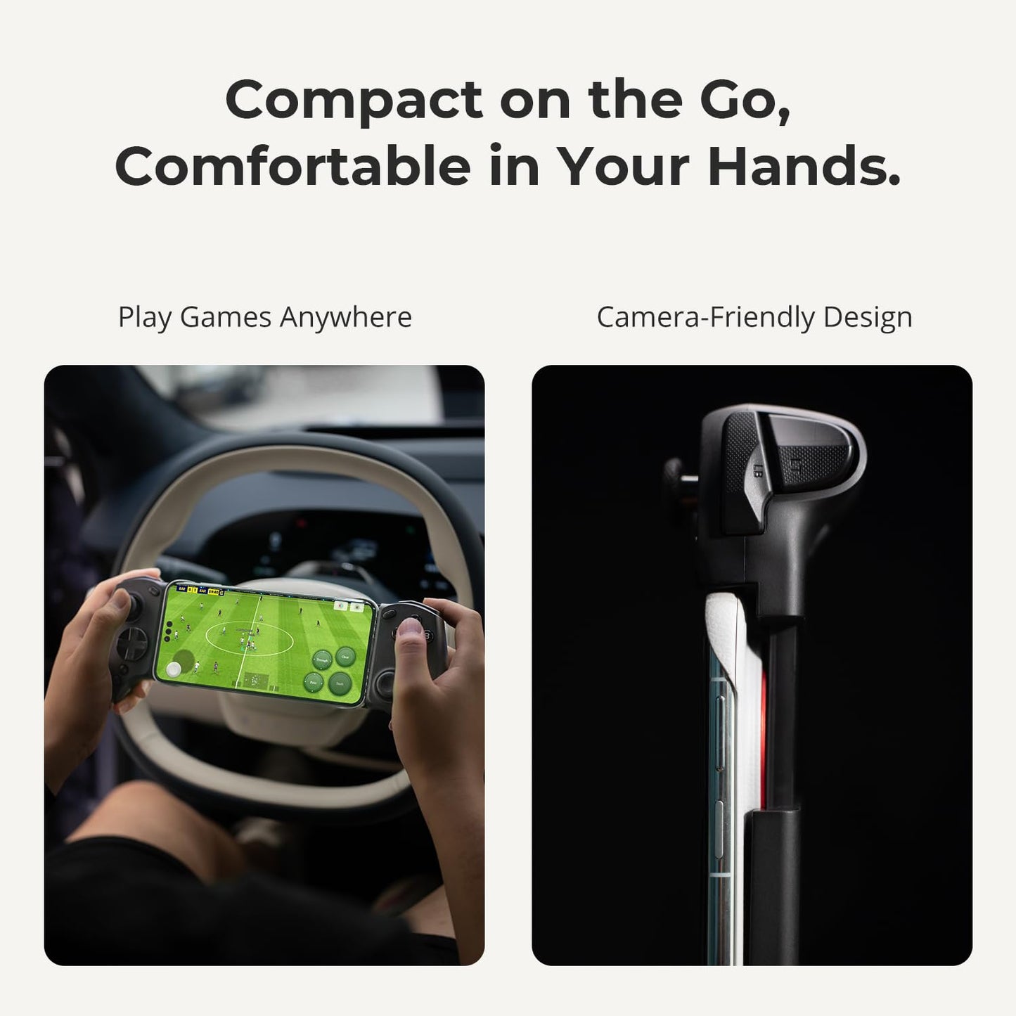 abxylute S8 Bluetooth Mobile Gaming Controller for Switch 1&2, iPhone15/16/17, iPad Android Phones Tablets, Portable Wireless Gamepad with Hall