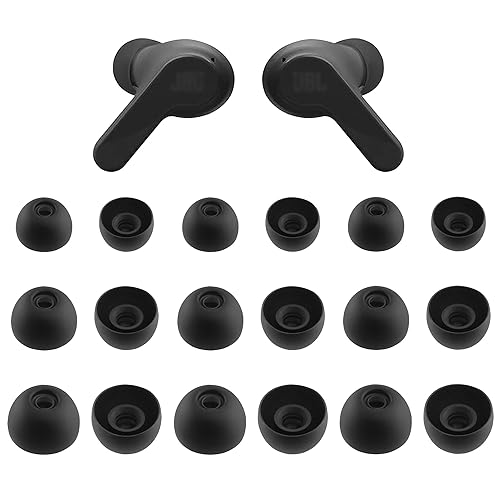 NANLANFAN Replacement Silicone Ear Tips for JBL Vibe Beam 2 / JBL Vibe Beam/JBL Vibe 200TWS / JBL Wave Beam Wireless Earbuds, Ultimate Comfort, 9