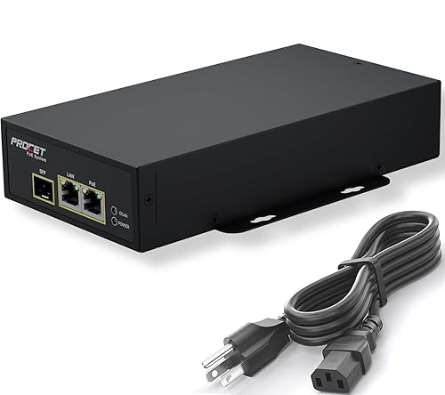 PROCET SFP Fiber PoE Injector PoE++ up to 95W Gigabit Uplink Support, Wide Temp -40? to 149? for PTZ AI Camera, Sisco Access Point, Small Cell, Smart