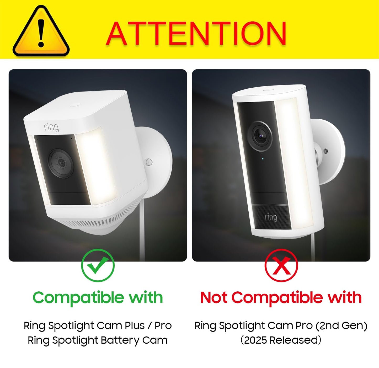 Fintie Silicone Case for Ring Spotlight Cam, Soft Silicone Weather Resistant Protective Skin Cover for Ring Spotlight Battery HD Security Camera