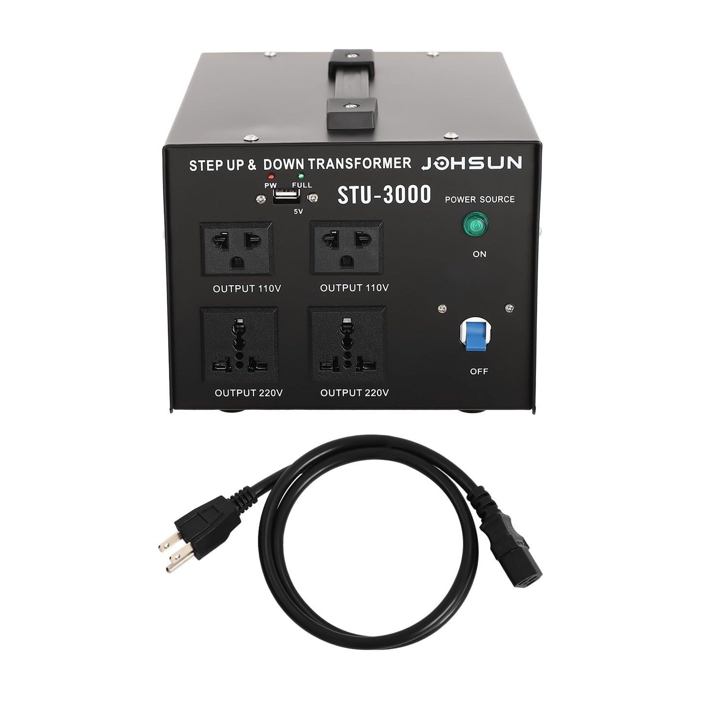 Voltage Converter Transformer 3000W (110V to 220V, 220V to 110V), Power Converter STU-3000, Step Up/Step Down Voltage Transformer Converter, Circuit…