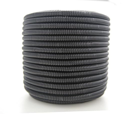 12vMax - 1/2" inch Split Loom roll of 50ft Cable Shielding Sleeve Plastic high-Temperature Cover for Electrical Industrial