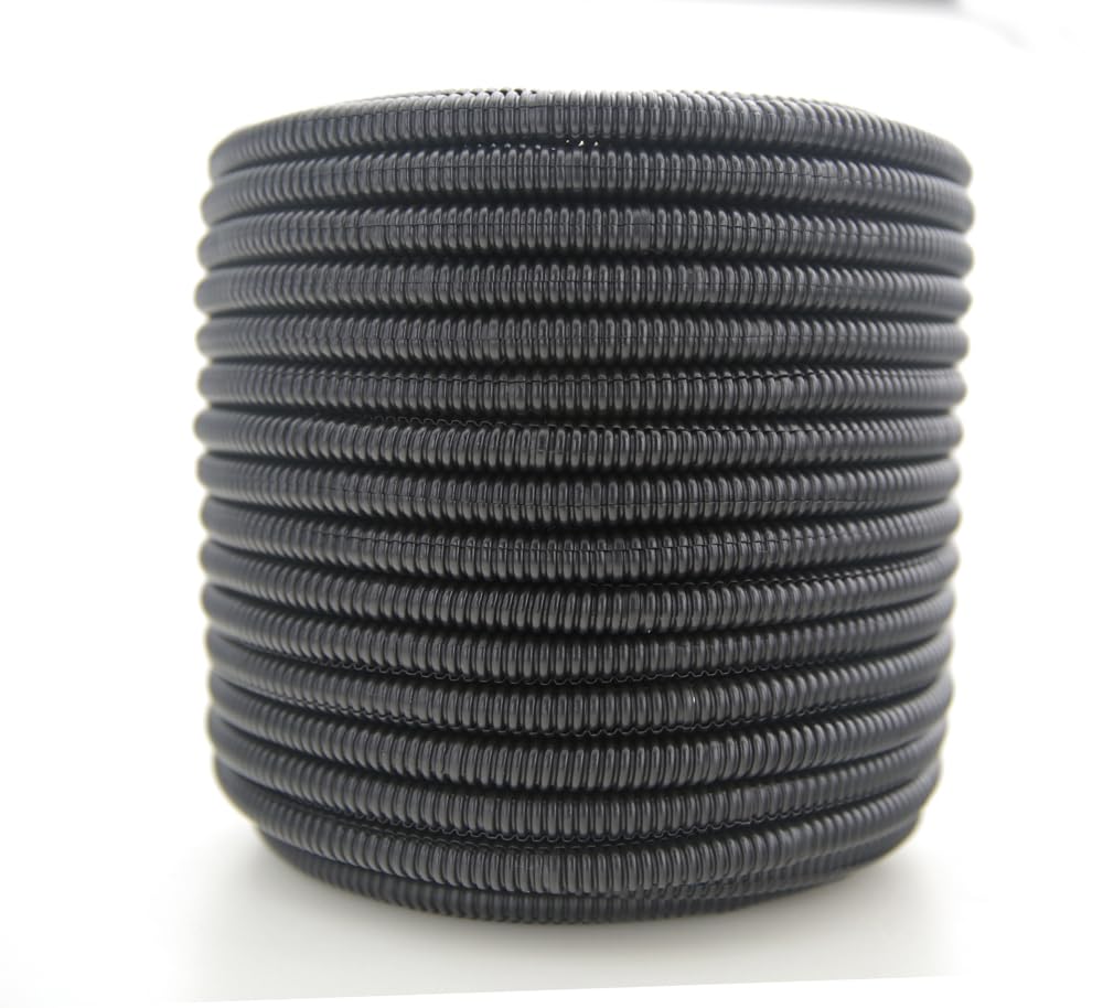 12vMax - 1/2" inch Split Loom roll of 50ft Cable Shielding Sleeve Plastic high-Temperature Cover for Electrical Industrial