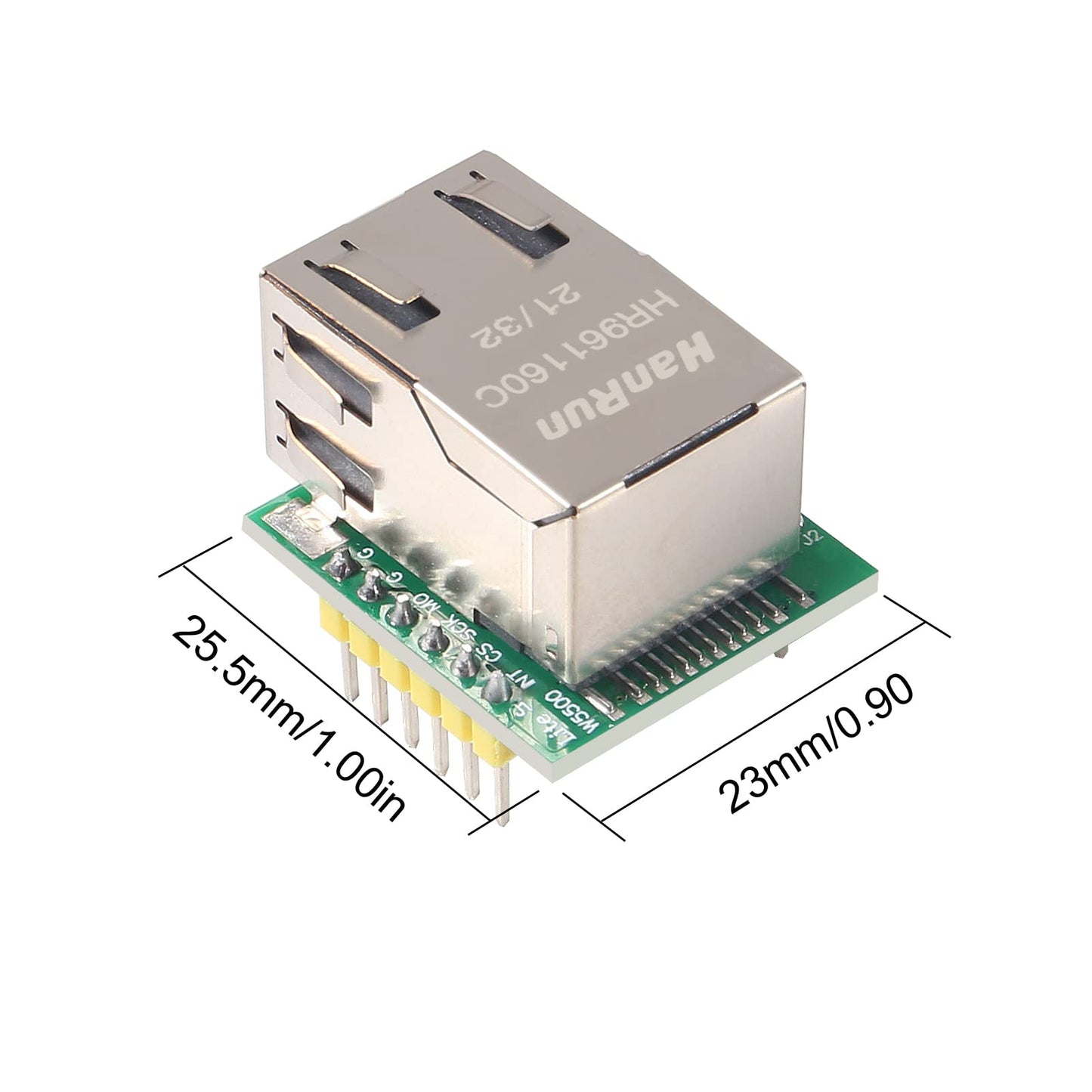 ACEIRMC W5500 SPI to LAN Ethernet Network Module TCP IP STM32 Interface 3.3V 5V for Arduino WIZ820io RC5 (5pcs)