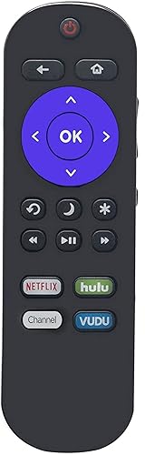 Remote Compatible with All Hisense Roku TV, Universal for Hisense Smart Built-in Roku TV Remote Control with Netflix, Hulu, and VUDU