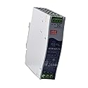 Mean Well USA WDR-60-24, 60W DIN Rail Power Supply; 24V@2.5A; 180-550V AC In