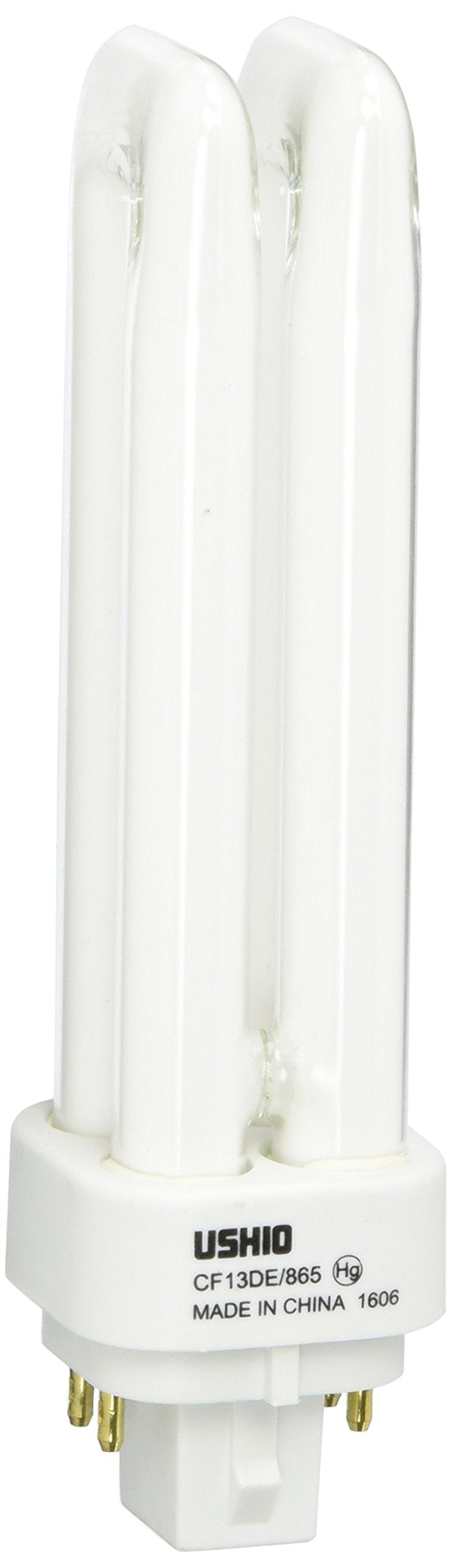 Ushio BC8851 3000235 - CF13DE/865-13W - 4 Pin G24q-1 Base - 6500K - CFL Bulb