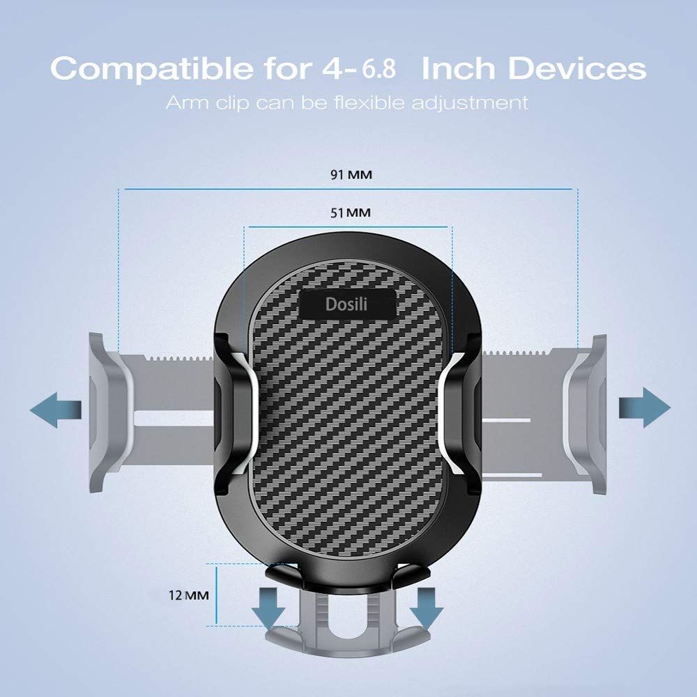 dosili Cell Phone Vehicle Mount,Dashboard Beanbag Friction Mount,2 in 1 Dashboard Mount and Car Air Vent Holder,for iPhone Android and Other
