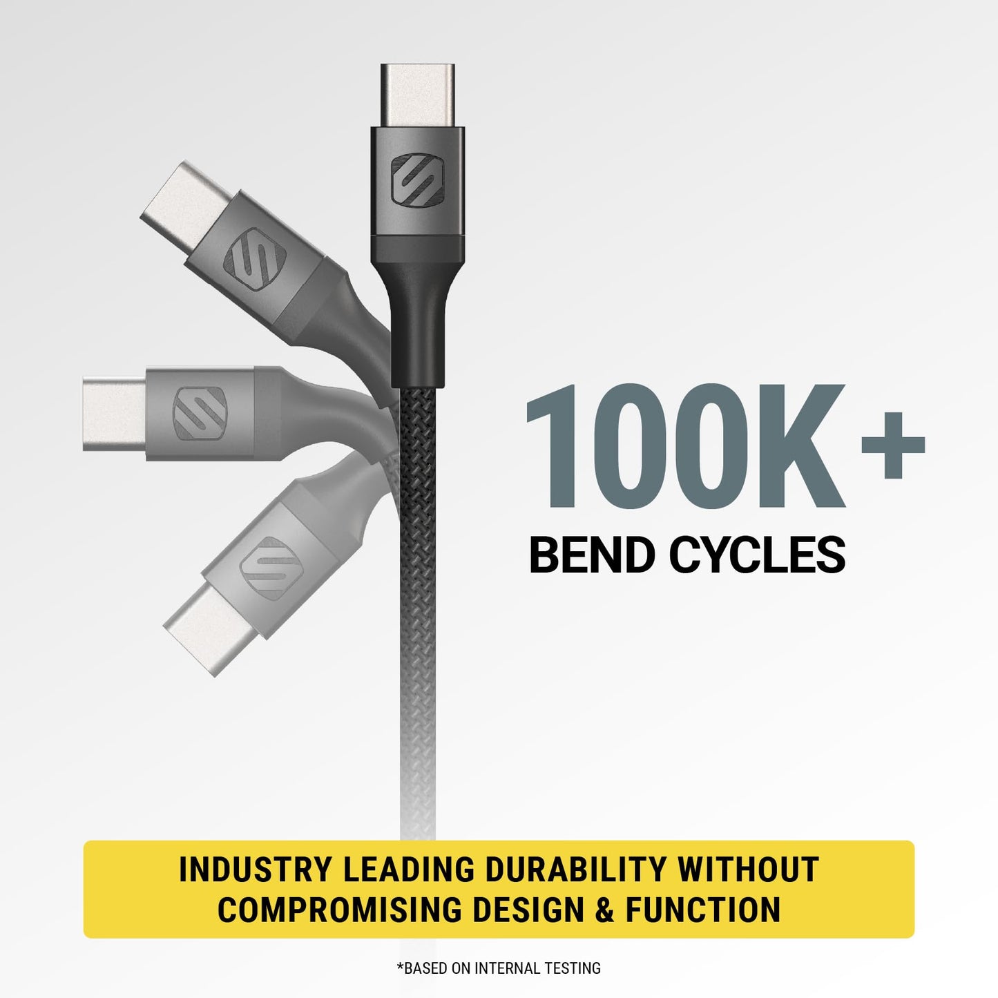 Scosche Ci4B4SG-2PKBP0 MFi Certified USB-C to Lightning Cable | Fast Charging Braided Cord for Apple iPhone 14/13/12/11, iPad, AirPods Pro, Apple…