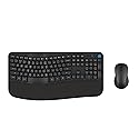 JLab Flow Keyboard & Ambidextrous Mouse Ergonomic Wireless Bundle, Bluetooth or USB-C Dongle, AI Integration, Smart Media Knob, Customize with the
