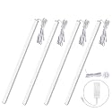12" V-Shape Diffused LED Light Bars Kit,Aluminum Channel Lights with Touch Sensor for Under Cabinet,Gun Safe,Closet,Under Counter,Book Shelf,Display