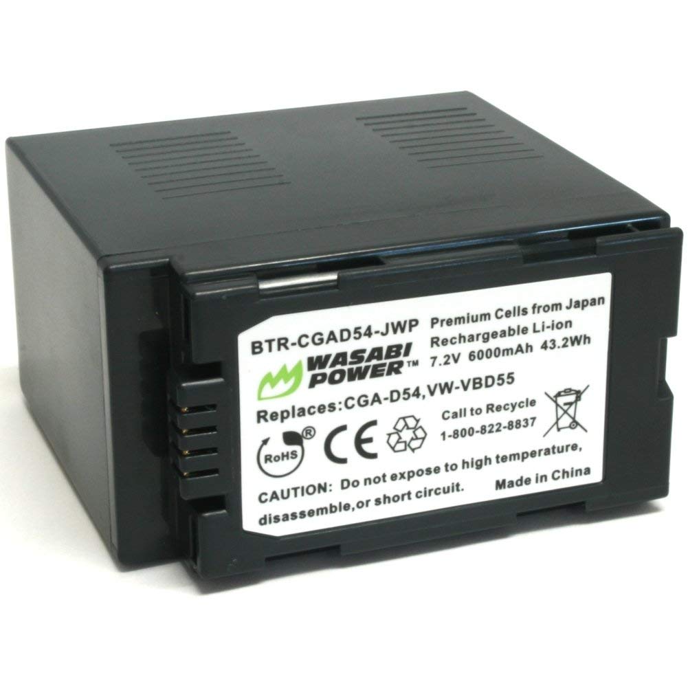 Wasabi Power Battery for Panasonic CGA-D54, VW-VBD29, VW-VBD55