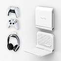 PlayVital FOLD Controller Holder Wall for ps5 ps4 Xbox Switch 2 Pro Headset, 2 Pack Universal Storage Organizer Gaming Controller Stand Headphone