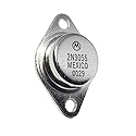 2N3055 Power Audio Transistor, 15A, 60V in T0-3 Package