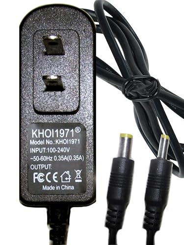 KHOI1971 2-Power TIP Wall Charger AC Adapter Power Compatible with Cobra HH50WXST HH 50WXST HH 50 WX ST Handheld CB Radio Power Supply Black