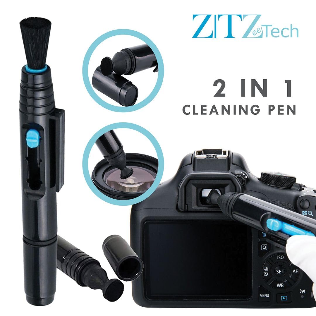 ZeeTech 49mm Accessory Bundle for Canon EOS: R50, R100, M5, M6 Mark II, M6, R10, R7 + Wide Angle + Telephoto Lens + 4 Pieces Close-Up Lens Filter Kit