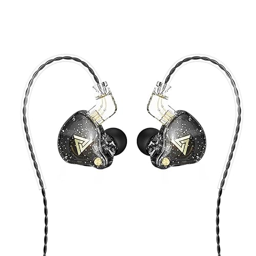 CNWUJASS QKZ AK6 PRO Wired Earphone, 11mm Strong Magnetic Dynamic Headphone, Sports Running Earbuds, in Ear DJ Music Headset with Microphone (Black)