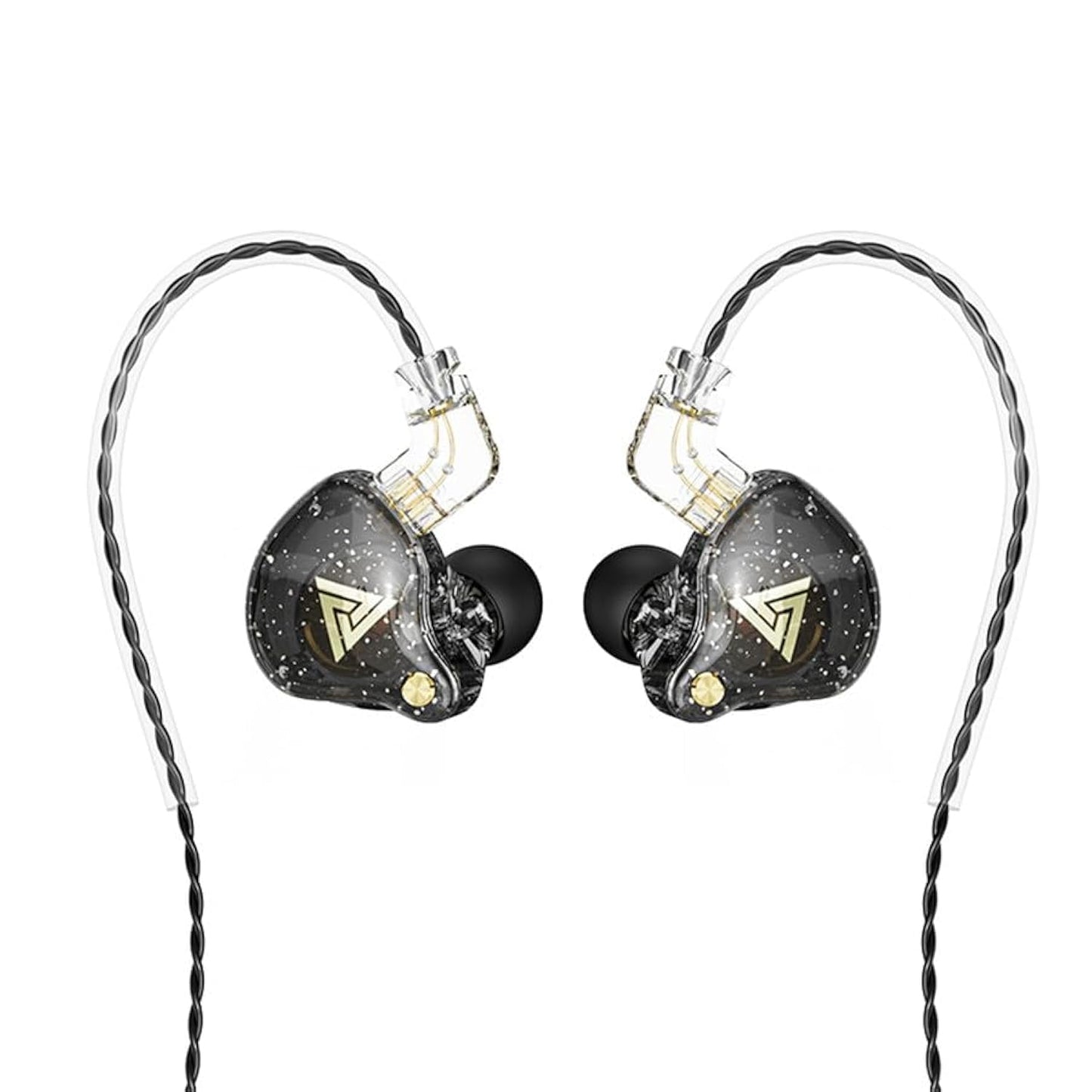 CNWUJASS QKZ AK6 PRO Wired Earphone, 11mm Strong Magnetic Dynamic Headphone, Sports Running Earbuds, in Ear DJ Music Headset with Microphone (Black)