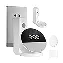 Ditimlci Wall Mount Stand for Echo Spot, Cable Hidden Holder, No Screws & No-Drill Installation - Wall Mounted Organizer, Space-Saving Wall Mount