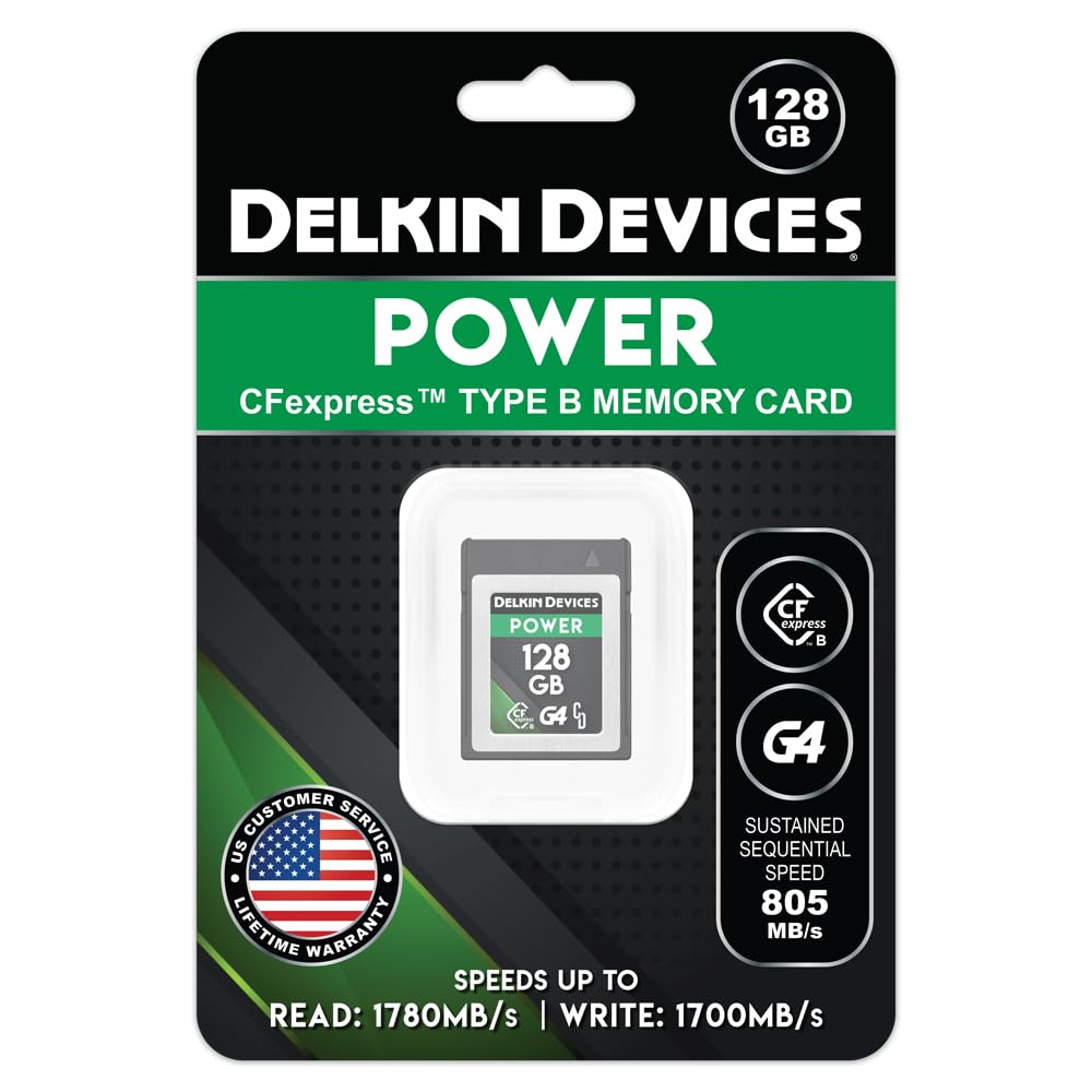 Delkin Devices CFexpress Type B G4 Power Card 128GB