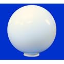 12" White Acrylic Round Plastic Light Globe Pole Post Lamp Outdoor Fixture