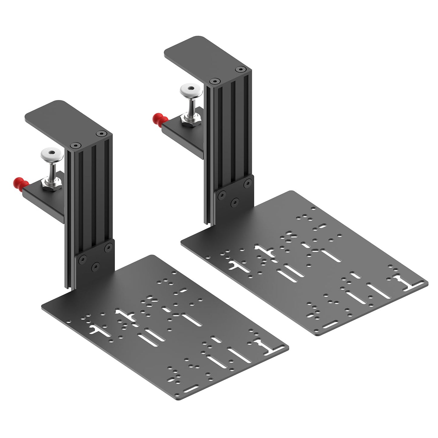 JOYORAN 2 Sets of HOTAS Desk Mounts for Flight Sim Game Joysticks, Throttles Compatible with Logitech X56/X52/X52 Pro, Thrustmaster T-Flight Hotas