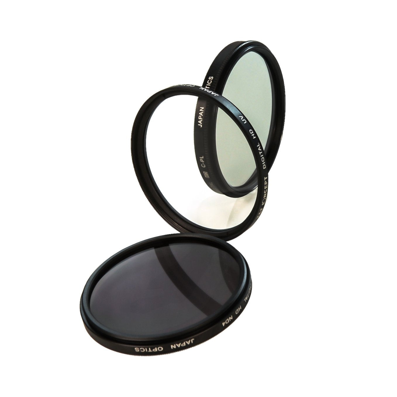 CamDesign 72MM High Definition Lens Filter Accessory Kit with HD Filter Kit (UV, CPL, ND4) and Tri-fold Velcro Wallet Style Case Compatible with Nikon
