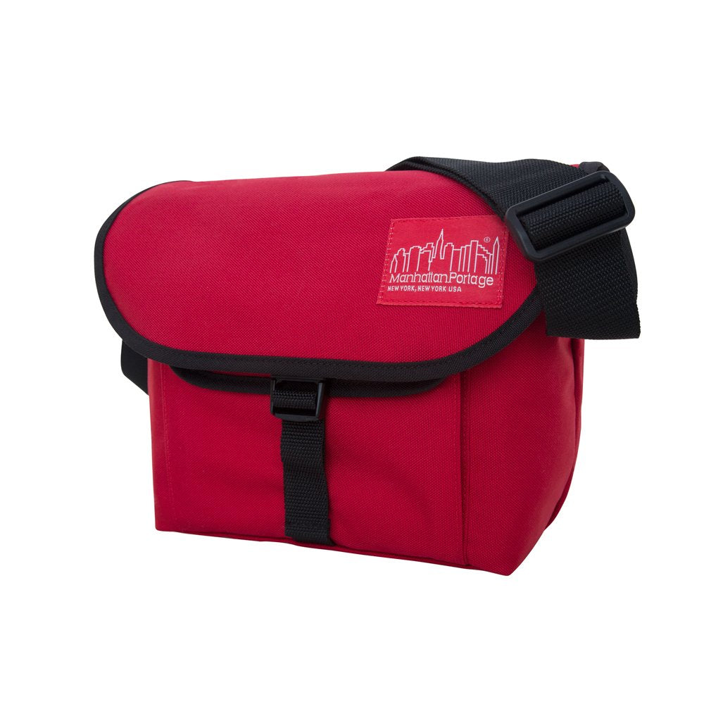 Manhattan Portage Aperture Camera Bag Water-Resistant DSLR & Tech Crossbody with Removable Padded Insert (Red)