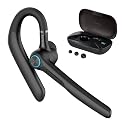 Philips Trucker Bluetooth Earpiece, Wireless Bluetooth Headset with Mic, 400mAh Charging Case with LED Display, All-Day Extended Talktime, Built-in