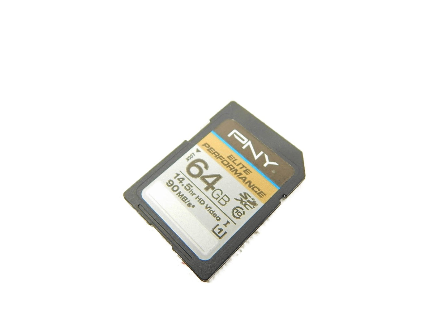 PNY Elite Performance 64GB High Speed SDXC Class 10 UHS-I, U1 Up to 90MB/sec Flash Card - P-SDX64U1H-GE