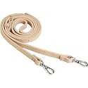 LUCKYCOIN Adjustable Leather Crossbody Strap 45"-53", Genuine Full-Grain Purse Strap & Replacement Strap for Phone Cases & Mini Bags, 360° Swivel Snap