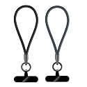 ZvveIIa Phone Wrist Strap 2 Pack, Braided Anti-Drop Cell Phone Lanyard with Connector Tab, Universal Detachable Phone Strap, Security Anti-Theft