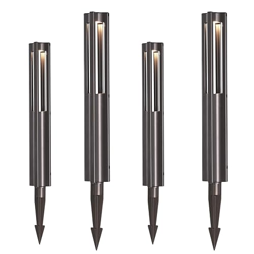 Energetic Low Voltage Landscape Lighting, IP65 Waterproof LED Pathway Lighting, Aluminum Outdoor Landscape Path Lights for Garden, 12-24V AC/DC