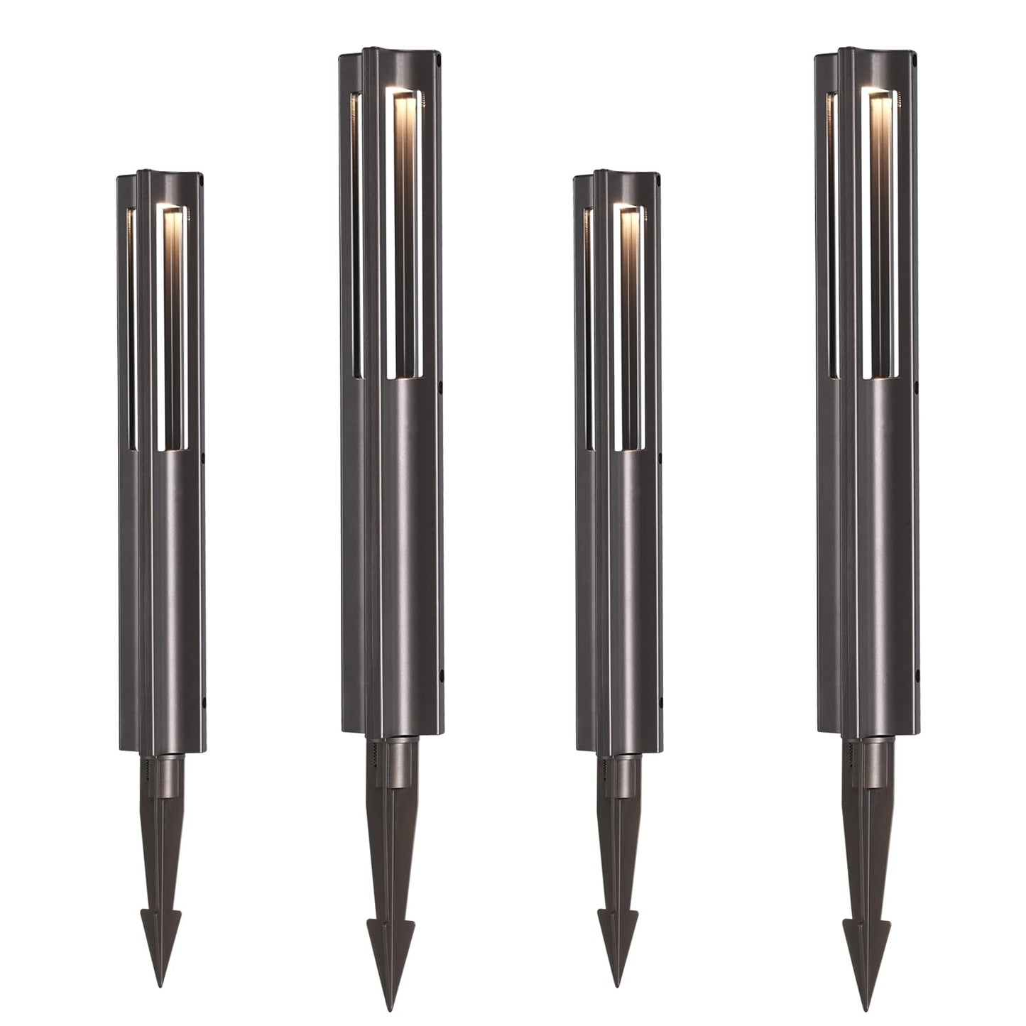 Energetic Low Voltage Landscape Lighting, IP65 Waterproof LED Pathway Lighting, Aluminum Outdoor Landscape Path Lights for Garden, 12-24V AC/DC