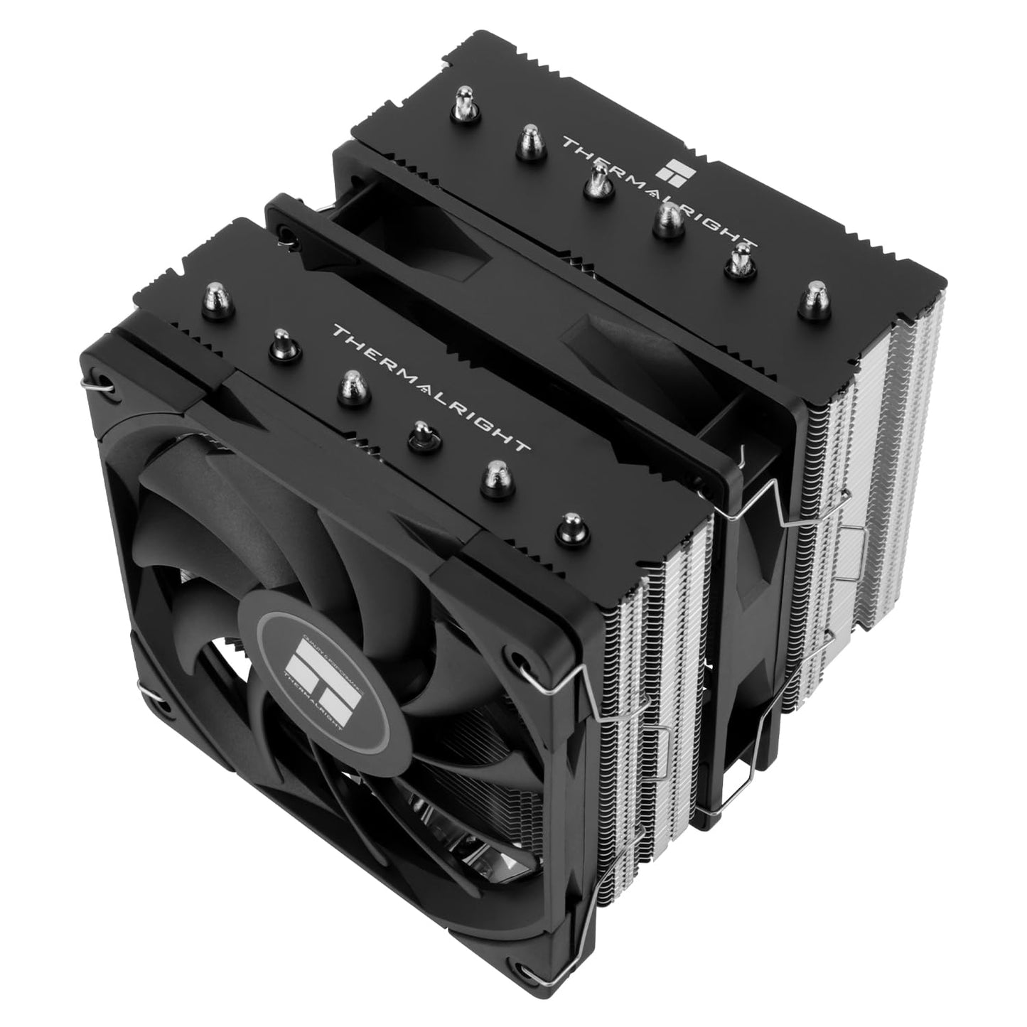 Thermalright Royal Knight 120 SE CPU Cooler, Only 155mm High, Dual Towers Dual PWM Fans TL-C12B V2 and TL-C12015B, 6 Heat Pipes,PC Cooling