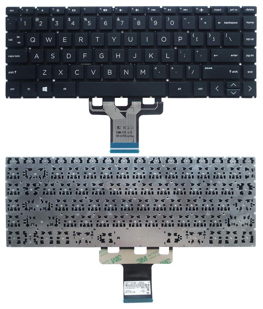 New US Black English Laptop Keyboard (Without Frame) for HP 14-CK 14-CK0052CL 14-CK0061ST 14-CK0065ST 14-CK0066ST