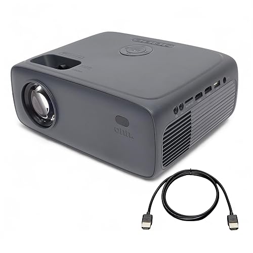 Onn. HD 1080p LCD Home Theater Projector, Streaming Ready, 6' HDMI Cable, 5 Watt Speaker, Remote, 32" - 210" image size, Supports HDMI/USB/MicroSD/AV