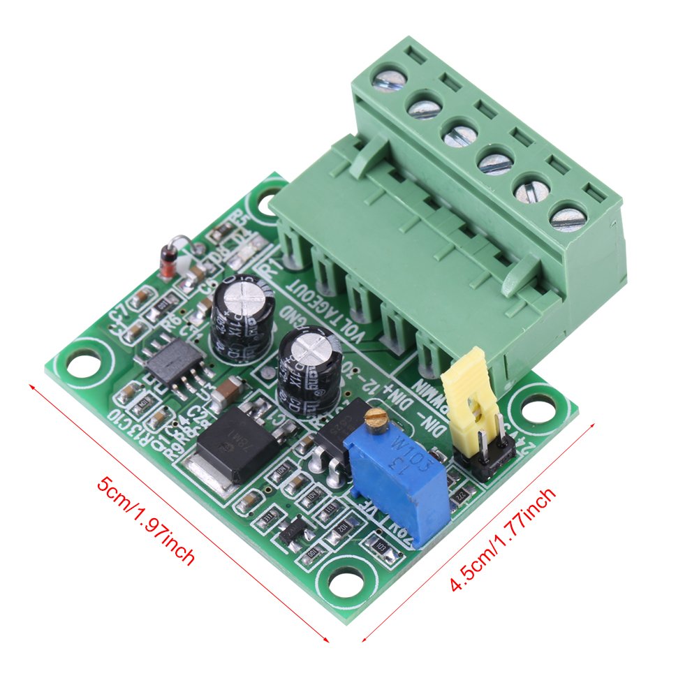 PWM Converter Module 1-3KHZ 0-10V PWM to Voltage Adjustable Digital Analog Converter Module PLC