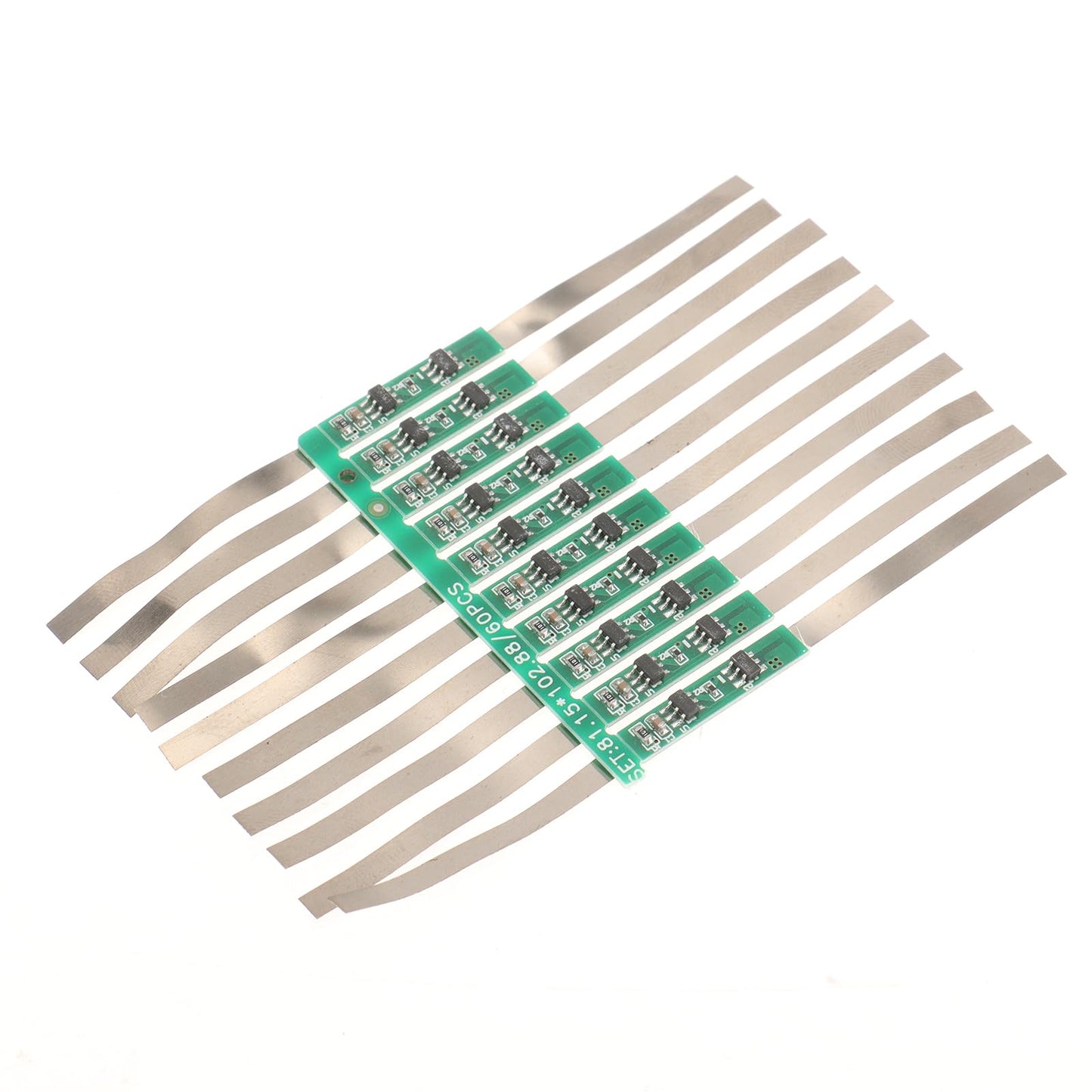 AEDIKO 20pcs 1S 3.7V 4A 18650 Charger PCB BMS Protection Board with Solder Belt for Li-ion Lithium Battery Cell
