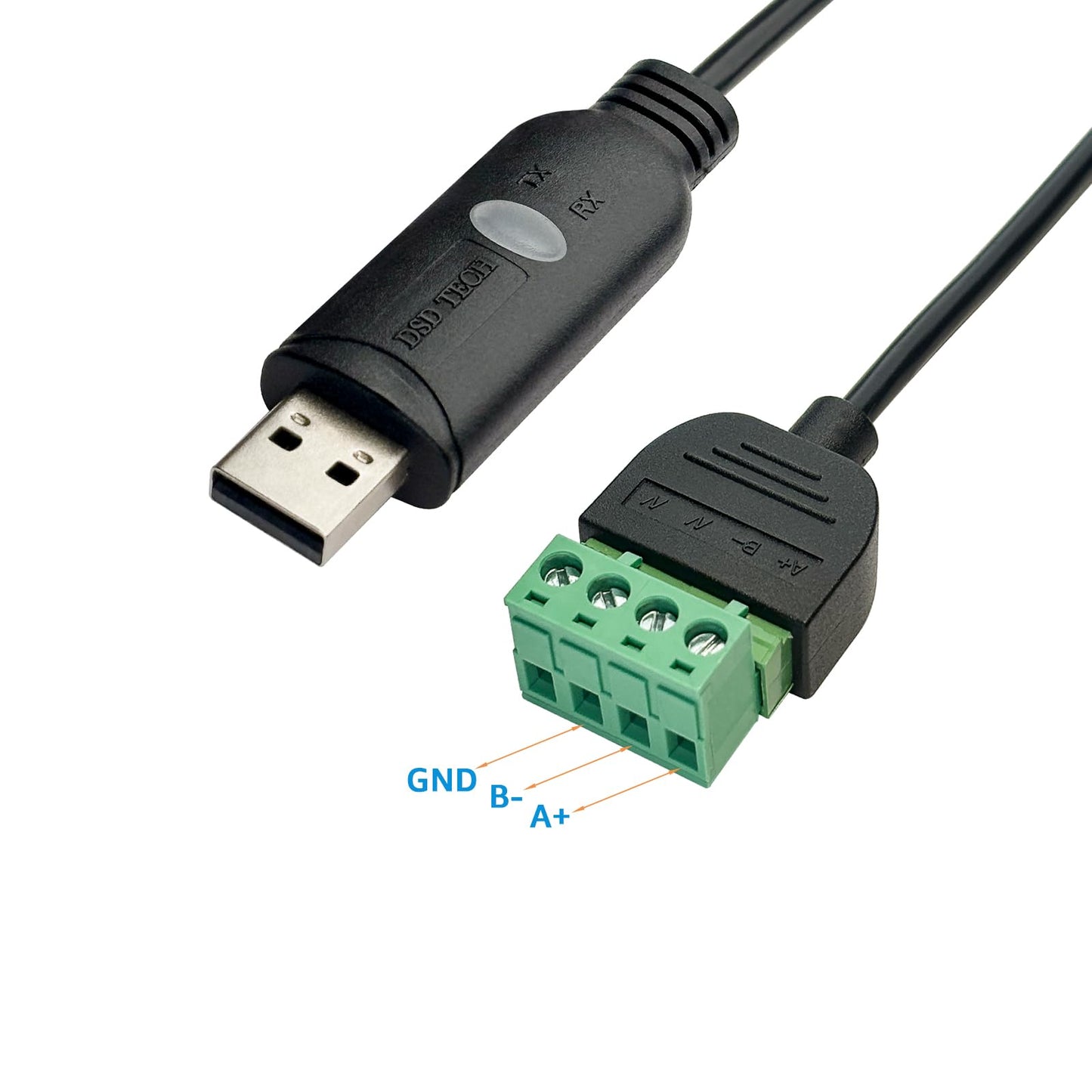DSD TECH SH-U14 USB to RS485 Cable Built-in FTDI chip with Terminal Board 1.8M/5.9FT