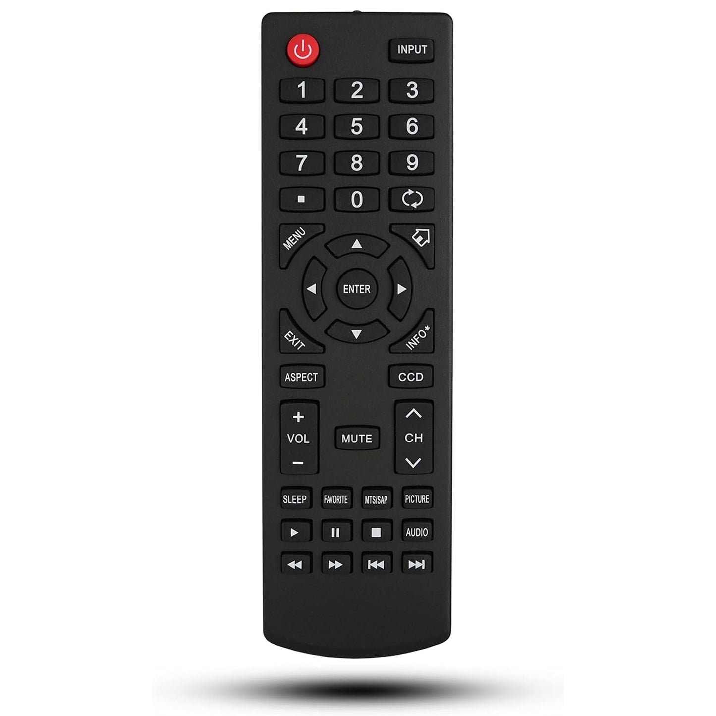 Replacement Remote Control Fit for Insignia NS-32D311NA15 NS-32D312NA15 NS-19E450WA11 LCD LED HDTV TV