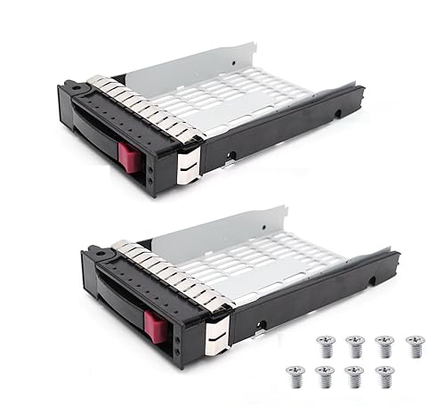 (2-Pack) 373211-001 3.5" SATA SAS Hard Drive Tray Caddy for hp ProLiant ML350 G4p ML350 G5 G6 ML370 G5 DL 180 G6
