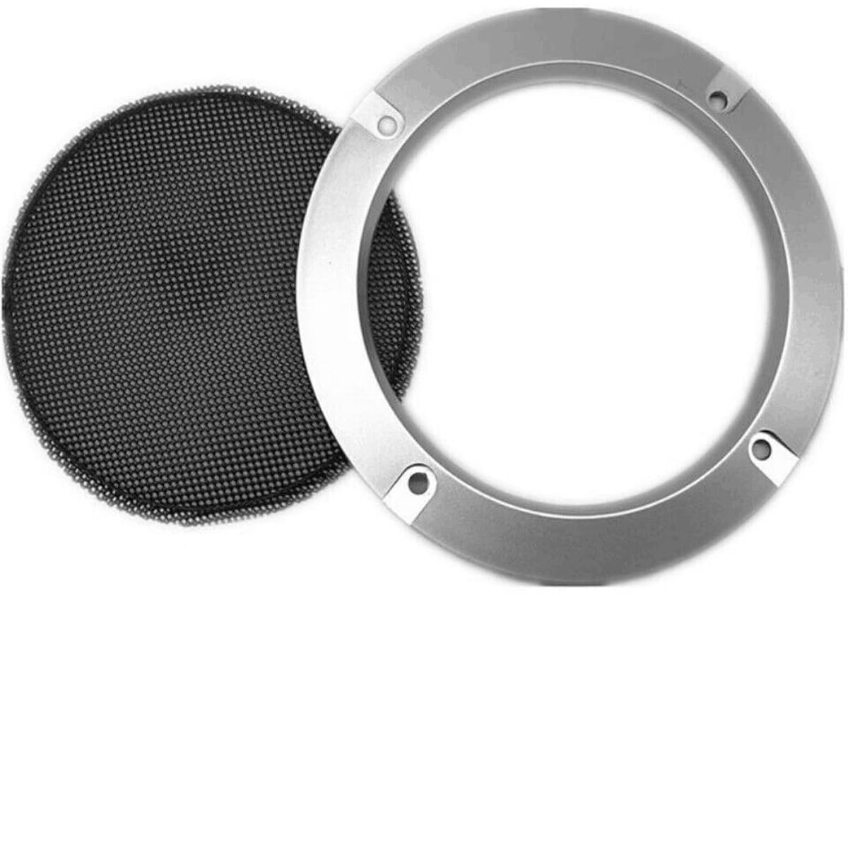 Lagogia 4" Universal Speaker Grille Mesh Cover, Round Decorative Ring Woofer Protection Grille Protective Cover for Cars Home Stereo DIY Accessories