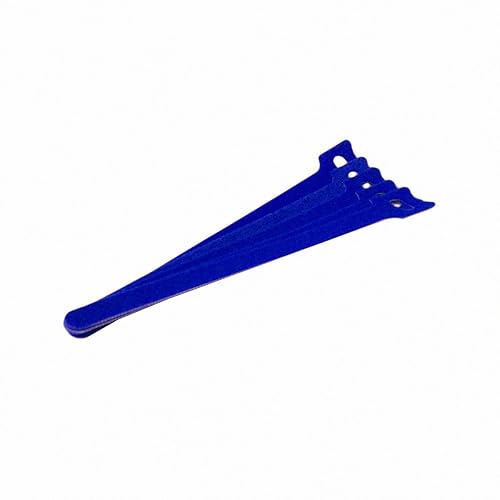 NavePoint 8 Inch Hook and Loop Reusable Strap Cable Cord Wire Ties 100 Pack Blue