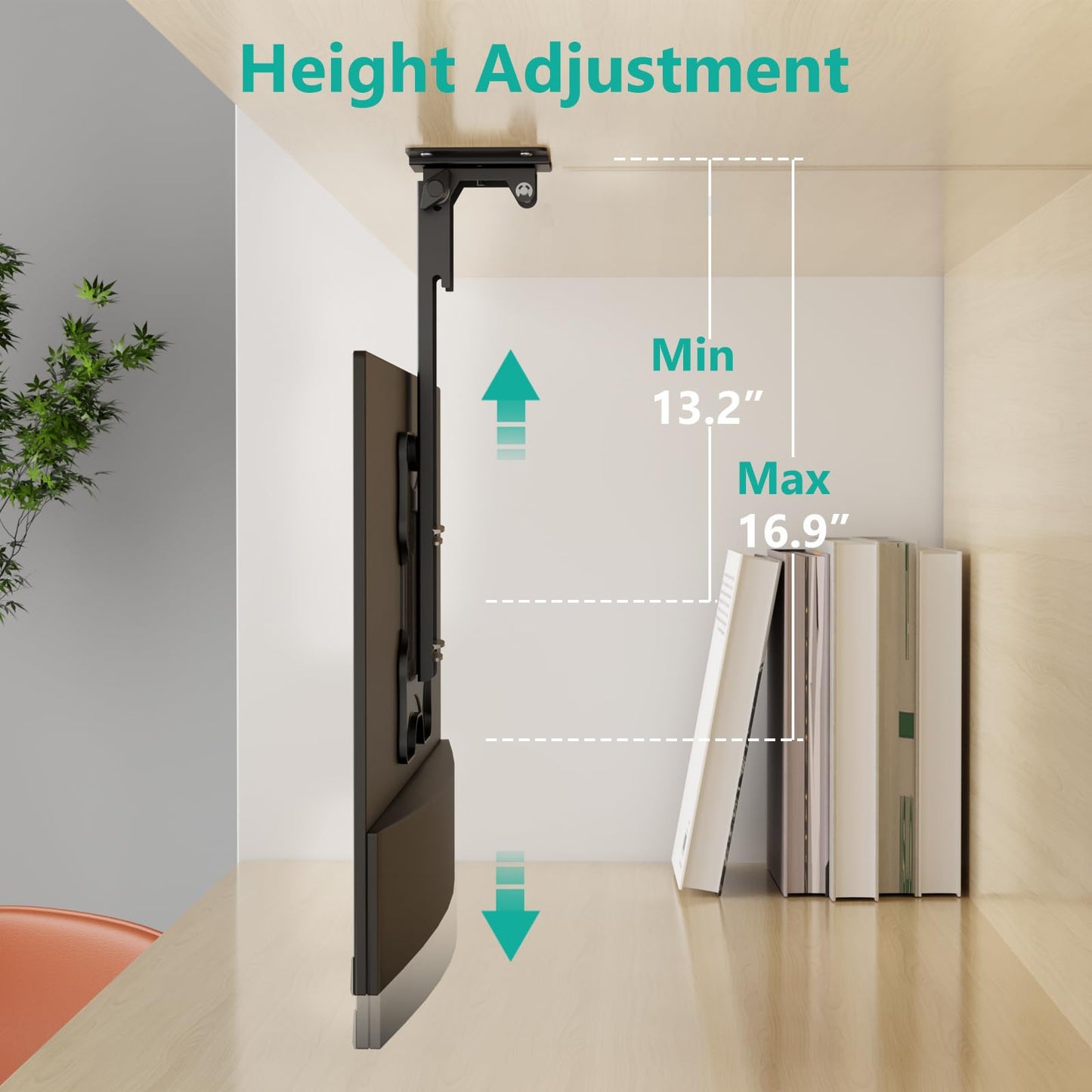 WALI Mount for Show 21, Show 15, Adjustable Wall Mounting Bracket with Heavy Duty 15” Extension Arm, Rotate Tilt Swivel for Show 21, Show 15, Holds up