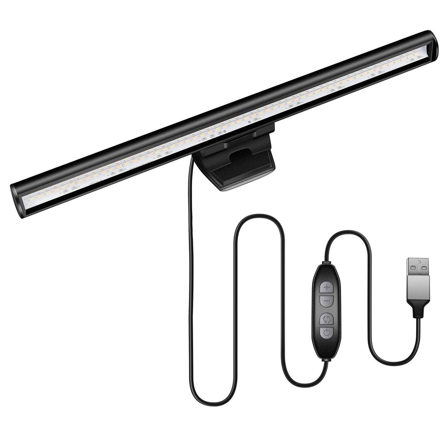 HIOUME Laptop Monitor Light Bar, USB e-Reading LED Task Lamp, 3 Adjustable Color Temperature, 10 Dimming Brightness Levels, No Screen Glare, Space