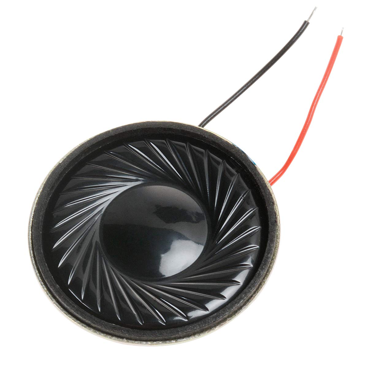 YXQ 1W 8 Ohm Micro Internal Speaker Loudspeaker 32mm Dia Round Metal Shell with Wire (4Pcs)