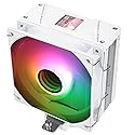 Thermalrlght Assassin Spirit 120 Vision ARGB White CPU Air Cooler,Desktop Heatsink Cooler with 154mm High,PC Display Screen Cooler of 1.54in,240*240