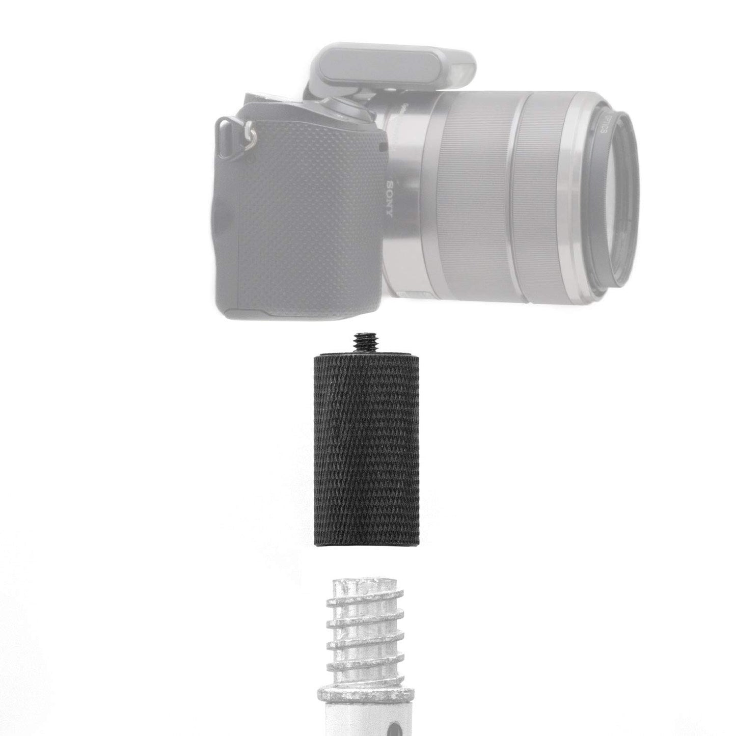 GRIFITI Nootle Camera Paint Pole Adapter 3/4-5 to 1/4-20 for Video Photo Mic Phone Extension Broom Painter Adaptor Painter's Adapters Extensioncamera